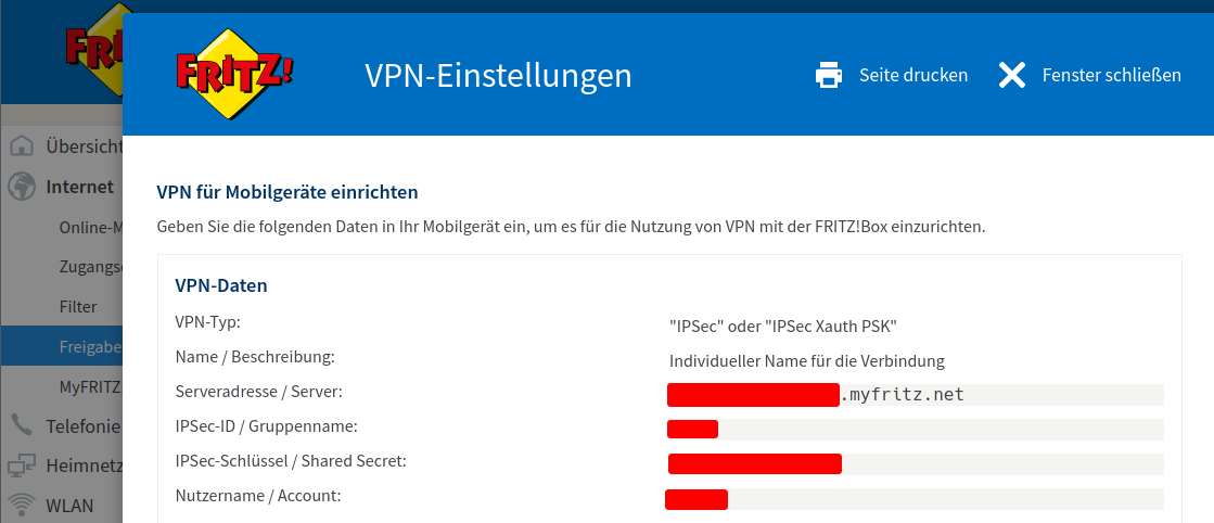 Using the AVM Fritzbox VPN on Manjaro (KDE)