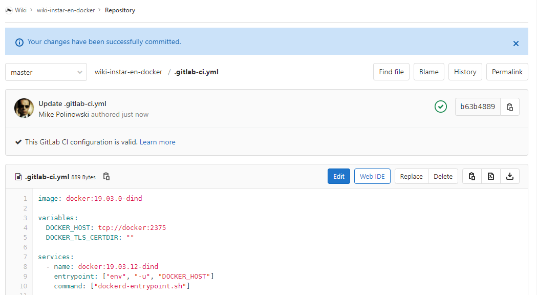 Gitlab Privat Docker Registry