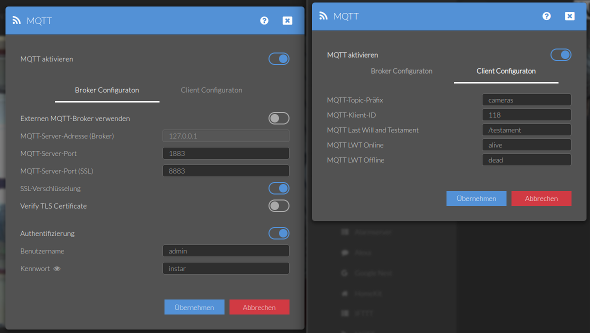 INSTAR MQTT API Python