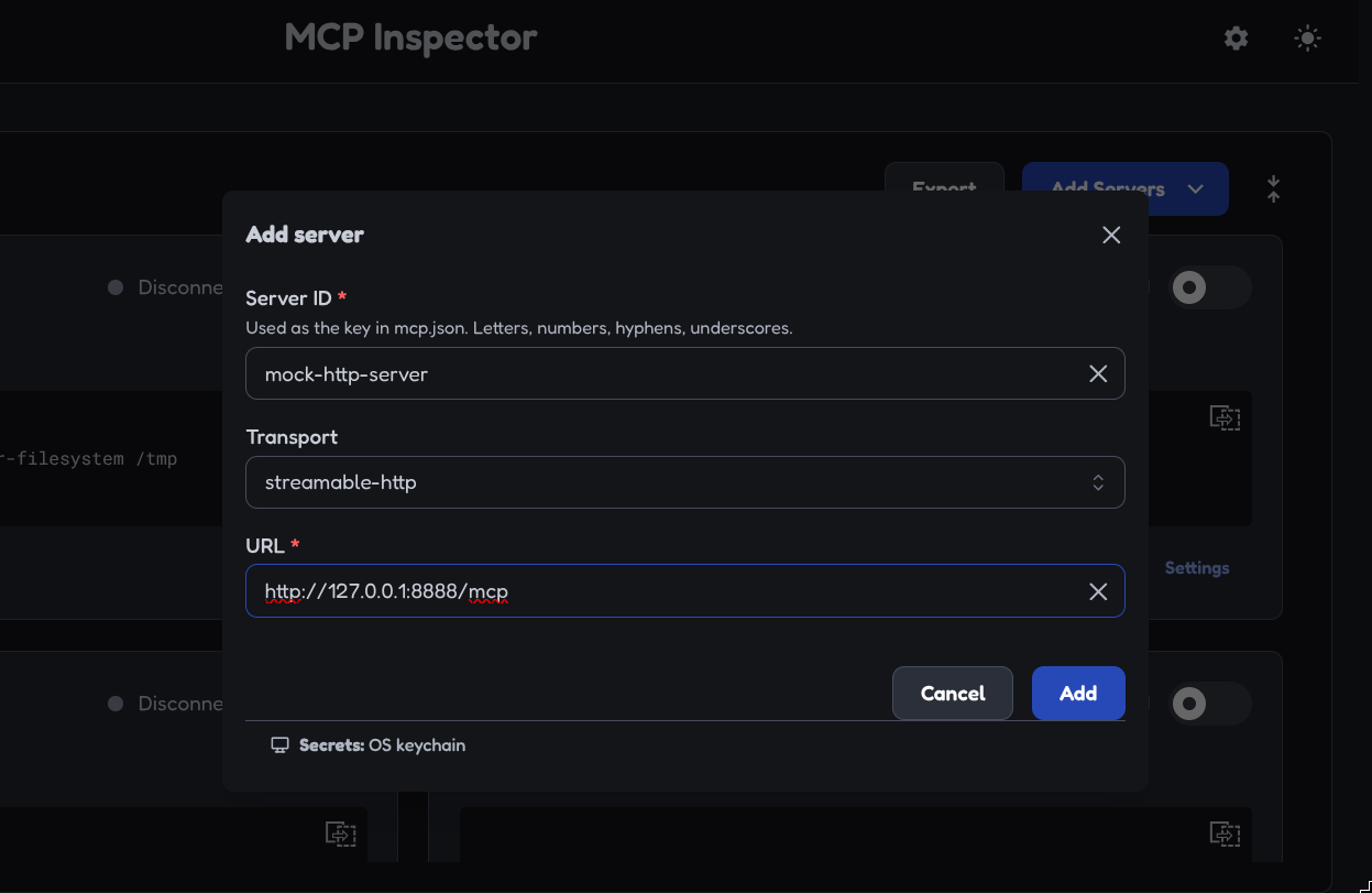 Testing the Server with MCP Inspector