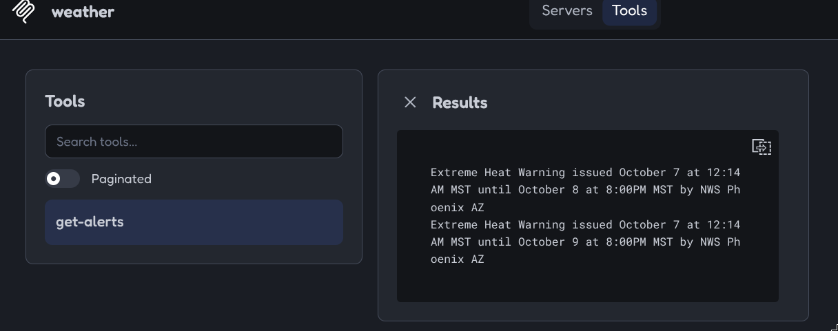 MCP Weather API