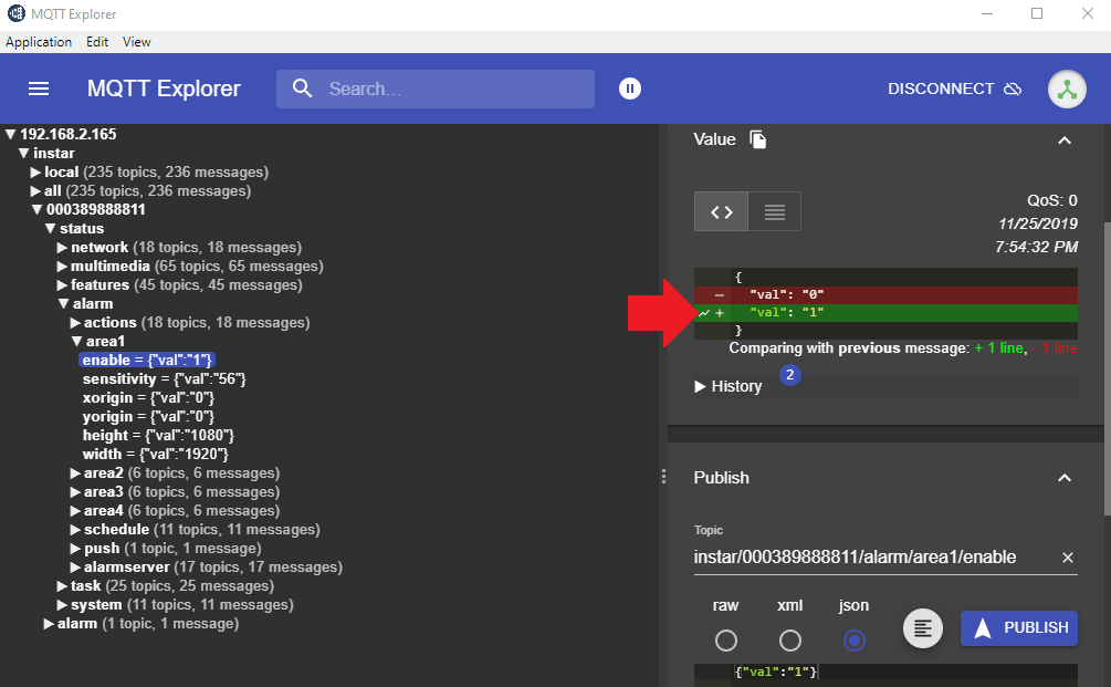 INSTAR MQTT Broker and the MQTT Explorer