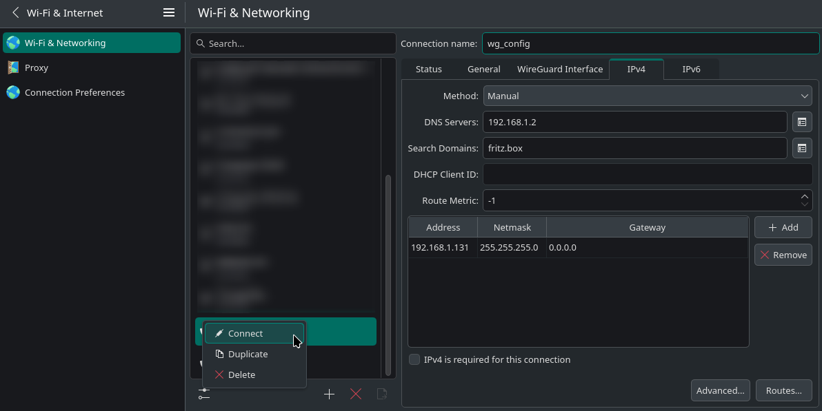 Wireguard VPN on Arch Linux
