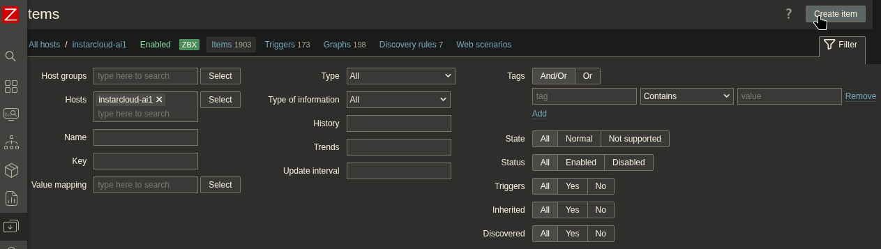 Zabbix v7 HTTP Health Check