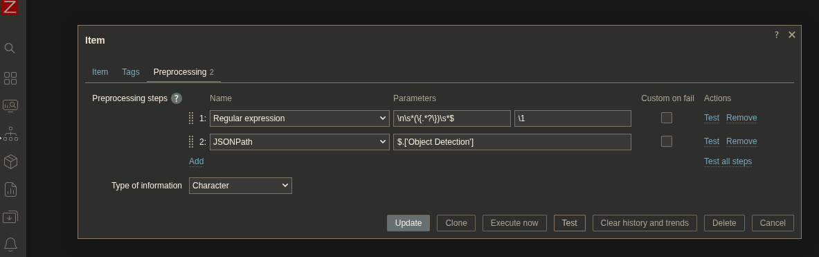 Zabbix v7 HTTP Health Check
