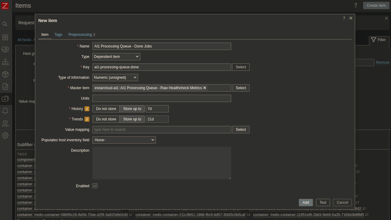Zabbix v7 HTTP Health Check