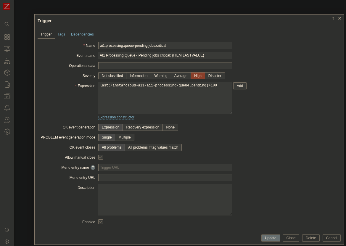 Zabbix v7 HTTP Health Check