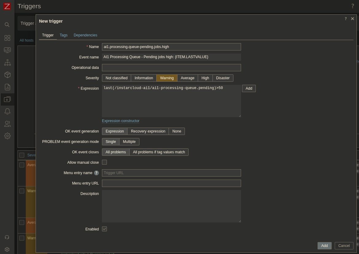 Zabbix v7 HTTP Health Check