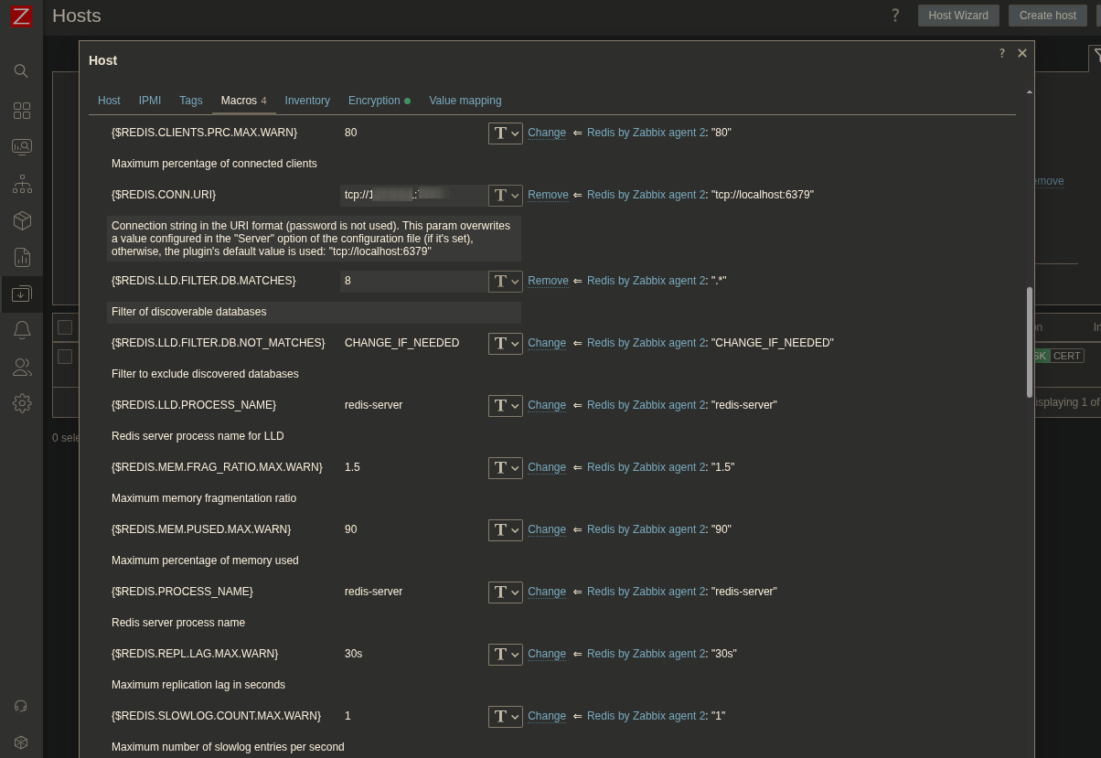 Zabbix v7 Redis Plugin