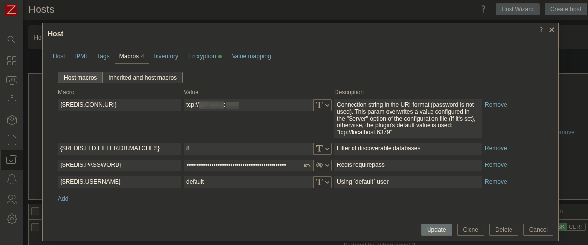Zabbix v7 Redis Plugin