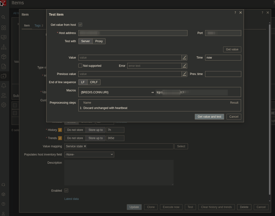Zabbix v7 Redis Template