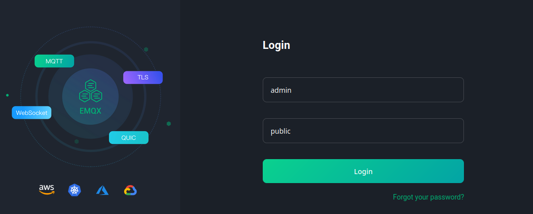 EMQX MQTT Broker with Docker