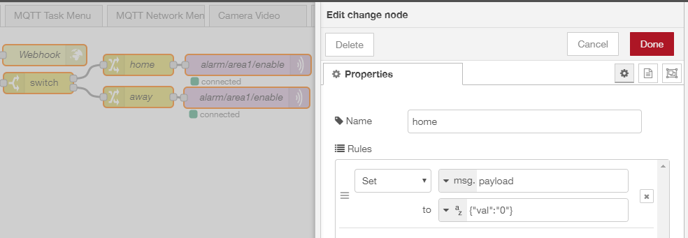 homee Node-RED MQTT connection to your INSTAR IP Camera