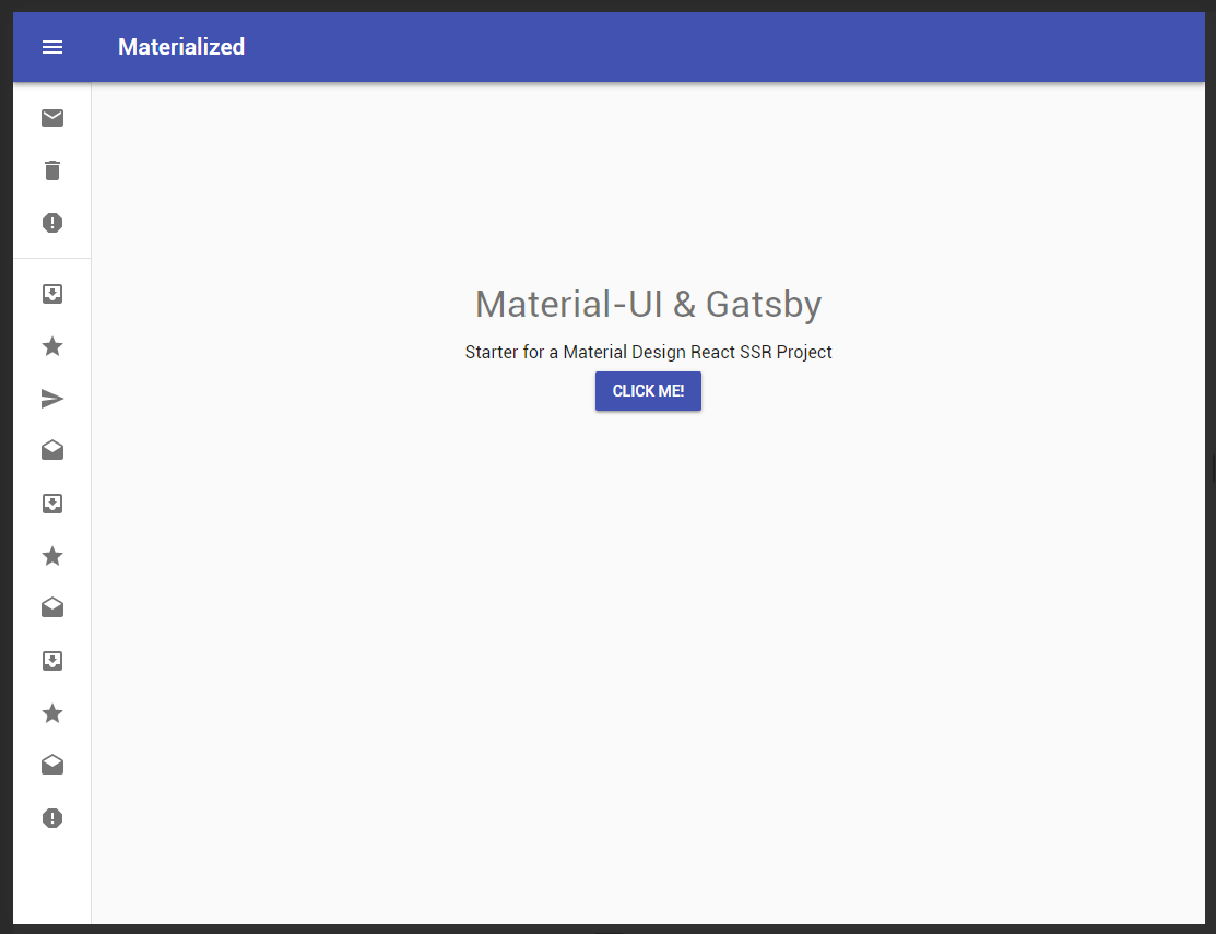 Gatsby Material UI Starter
