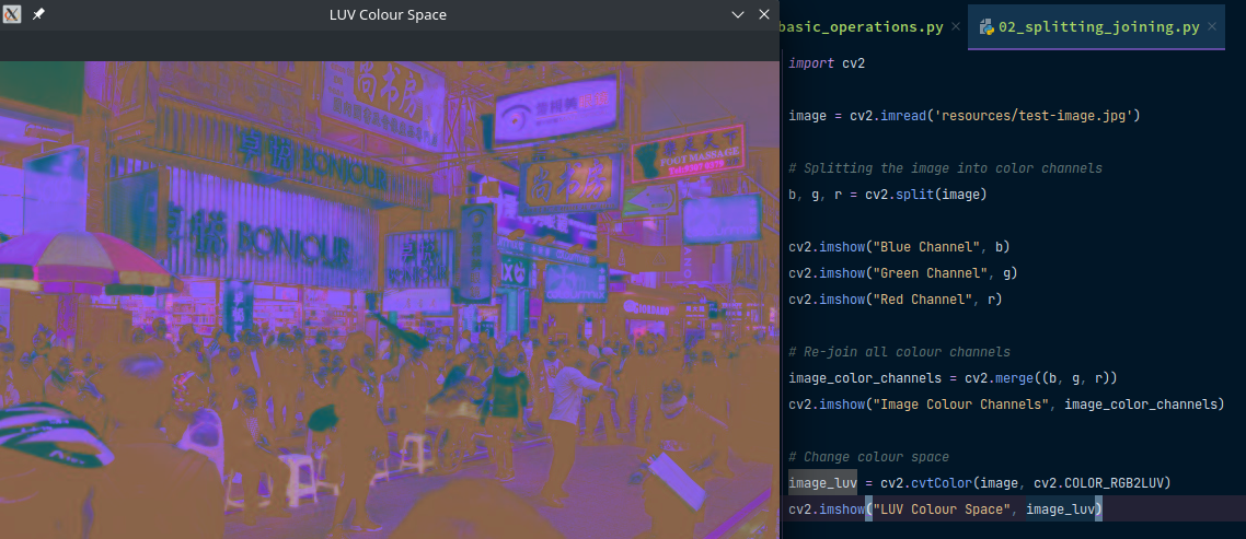 OpenCV Image Operations